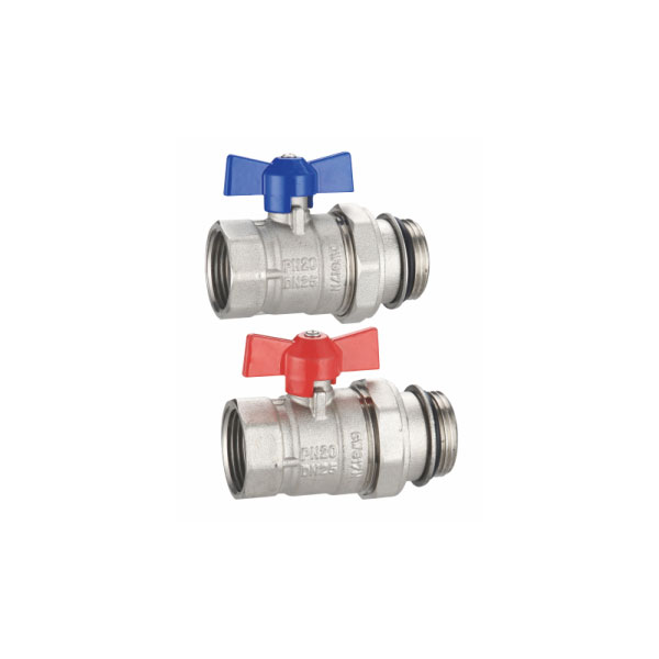 Water inlet and outlet ball valve