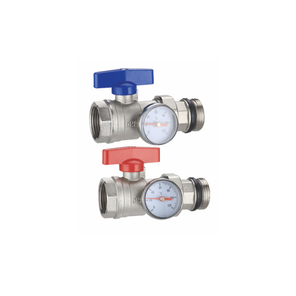 Water inlet and outlet ball valve