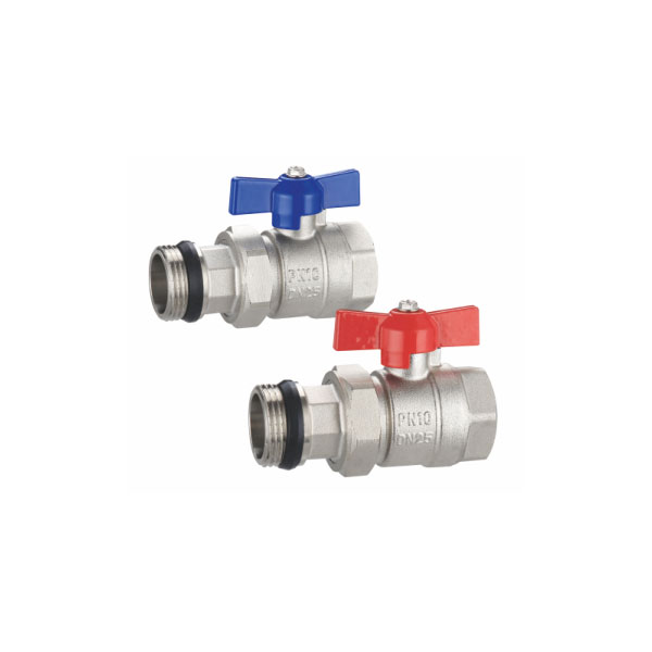 Water inlet and outlet ball valve